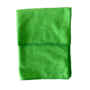 Green JaniClean® Heavy Duty Microfibre Cloth 40x40cm - Pack of 10